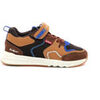 Baskets basses enfant Kickers Knakk, Sneakers Basses Gar&ccedil;on, Marron