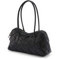 Sacs &agrave; mains sur Grenoble : Sac &agrave; main Daxon by - Sac noir effet tress&eacute; Noir