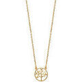 Colliers sur Grenoble : Collier Brillaxis Collier arbre de vie dor&eacute; 45cm Jaune
