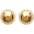 Boucles d'oreille sur Grenoble : Boucles oreilles Brillaxis Boucles d'oreilles boules 6 mm plaqu&eacute; or Jaune
