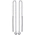 Boucles d'oreille sur Grenoble : Boucles oreilles Brillaxis Boucles d'oreilles cha&icirc;nette et oz Blanc