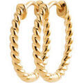 Boucles d'oreille sur Grenoble : Boucles oreilles Brillaxis Cr&eacute;oles fil torsad&eacute; 2mm diam 20mm Jaune