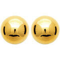 Boucles d'oreille sur Grenoble : Boucles oreilles Brillaxis Boucles d'oreilles demi sphere acier dor&eacute; Jaune
