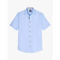 Chemise Olymp Chemise manches courtes droite bleue