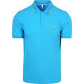 Tee-shirts sur Grenoble : T-shirt Sun68 Polo Petites Rayures Collar Bleu
