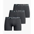 Lingerie homme sur Grenoble : Boxers Superdry Pack x3 trunck Gris