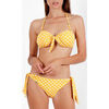 Maillots de bain Admas Ensemble 2 pi&egrave;ces bikini bandeau push-up Life Dots Jaune