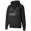 Sweat-shirt Puma SWEATSHIRT A CAPUCHE GRAPHIQUE LUXE - Noir - 2XL