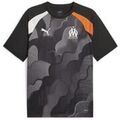 Tee-shirts sur Grenoble : T-shirt Puma OM Pr&eacute;match Noir