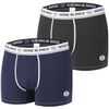 Boxers Serge Blanco Lot de 2 Boxers homme avec surpiq&ucirc;res Class Bleu