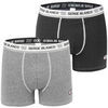 Boxers Serge Blanco Lot de 2 Boxers homme avec surpiq&ucirc;res Class Gris