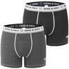 Boxers Serge Blanco Lot de 2 Boxers homme avec surpiq&ucirc;res Class Gris