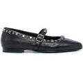 Chaussures d&eacute;contract&eacute;es femme sur Grenoble : Ballerines Ash BEATNIK01 NAPPA FOULARD BLACK