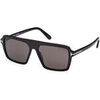 Lunettes de soleil Tom Ford FT1176 VINCENT Lunettes de soleil, Noir/Fum&eacute;e, 56 mm Noir