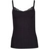 Maillots de corps Skiny Femme Maillot de corps Paquet de 1 Classic Cotton Noir