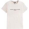 T-shirt Tommy Hilfiger Slim Logo Embroidery T-Shirt Heathered Oatmilk