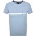 T-shirt BOSS Slim Fit RN T-Shirt Open Blue Grenoble