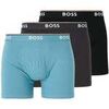 Boxers BOSS Cotton Stretch 3 Pack Boxer Briefs Black/Blue/Dark Grey Multicolore