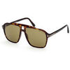Lunettes de soleil Tom Ford FT1209 AUTARI Lunettes de soleil, Havana/Vert, 56 mm