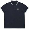 Polos sur Grenoble : Polo Marshall Artist Tipped Polo Shirt Navy