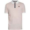 Polos sur Grenoble : Polo Fila BB1 Classic Striped Polo Shirt Pale Lilac/White/ Navy