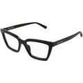 Lunettes sur Grenoble : Lunettes de soleil Saint Laurent SL 912 Cadres Optiques, Noir/Transparent, 53 mm