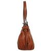 Sac a main Hexagona Sac port&eacute; &eacute;paule cuir ref 43158 terre 36* Marron