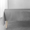 Cuisine & Art de la table sur Grenoble : Serviettes de table Nappes, Sets de table Douceur d int&eacute;rieur SILVERY Gris 140x240 cm. Nappe id&eacute;ale pour No&euml;l.Finition ourlet.. Maison > Serviettes de table Nappes, Sets de table.