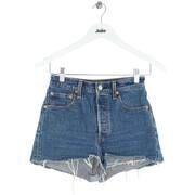 Short Levis Mini short en coton bleu
