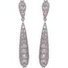Boucles oreilles Avant-Garde Paris Rosaette Argent&eacute;