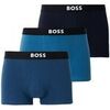Boxers BOSS Trunk 3p One Bleu