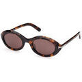 Lunettes sur Grenoble : Lunettes de soleil Tom Ford FT1186 CARMEN Lunettes de soleil, Havana/Marron, 51 mm