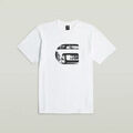 Tee-shirts sur Grenoble : T-shirt G-Star Raw D28823-E385 G ICON GR R T-110 WHITE