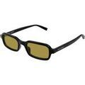 Lunettes sur Grenoble : Lunettes de soleil Saint Laurent SL 908 Lunettes de soleil, Noir/Jaune, 51 mm