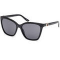 Lunettes sur Grenoble : Lunettes de soleil Guess GU00191 Lunettes de soleil, Noir/Fum&eacute;e, 56 mm Noir