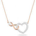 Collier Swarovski Collier Hyperbola coeur et infini
