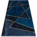 D&eacute;coration sur Grenoble : Tapis Rugsx Tapis lavable MIRO 52097.801 G&eacute;om&eacute;trique antid&eacute; 200x290 cm Bleu 200x290 cm. . Maison & D&eacute;co > Tapis.