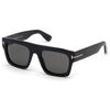 Lunettes de soleil Tom Ford FT0711 FAUSTO Lunettes de soleil, Noir/Fum&eacute;e, 53 mm Noir