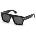 Lunettes sur Grenoble : Lunettes de soleil Tom Ford FT0711 FAUSTO Lunettes de soleil, Noir/Fum&eacute;e, 53 mm Noir
