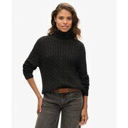 Pull Superdry Pull &agrave; col roul&eacute; ample en c&acirc;ble