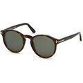 Lunettes sur Grenoble : Lunettes de soleil Tom Ford FT0591 IAN-02 Lunettes de soleil, Havana/Vert, 51 mm