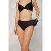Slips Ysabel Mora Culotte midi Adapt aux finitions noires invisibles Noir