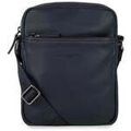 Sacoche LANCASTER Sacoche cuir de vachette SOFT VINTAGE Bleu/Camel Grenoble