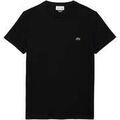 Tee-shirts sur Grenoble : T-shirt Lacoste Cotton Pima Crew Neck T-Shirt Black