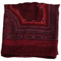 Echarpe Louis Vuitton Carr&eacute; bordeaux Bordeaux