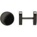 Boucles d'oreille sur Grenoble : Boucles oreilles Jourdan Boucles d'oreilles homme puces acier noir EAS