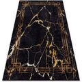 Tapis Rugsx Tapis lavable MIRO 51333.801 Marbre, cadre antid&eacute; 80x150 cm Noir 80x150 cm. . Maison & D&eacute;co > Tapis.