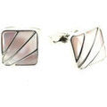 Boutons de manchette sur Grenoble : Boutons de manchettes Simon Carter Boutons de manchette DECO FAN nacre Nacre rose