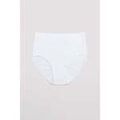 Culottes & autres bas
sur Grenoble : Slips Ysabel Mora Culotte haute adaptation aux finitions blanches invisibles Blanc