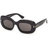 Lunettes de soleil Tom Ford FT1345 ISLAY-02 Lunettes de soleil, Noir/Fum&eacute;e, 50 mm Noir